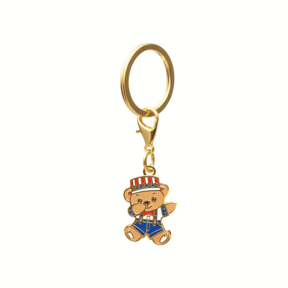 Dabbing American Bear Pet Charm