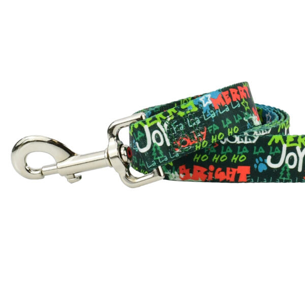 Holiday Graffiti EarthStyle Dog Leash by 2 Hounds Design, sold through Sniff and Shift