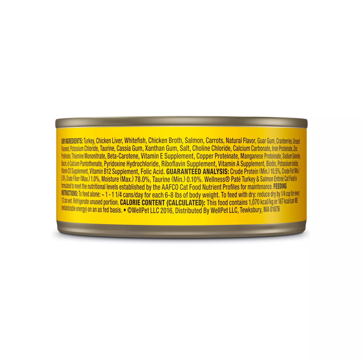 Wellness Complete Health Adult Turkey and Salmon Pate Wet Cat Food (3oz)