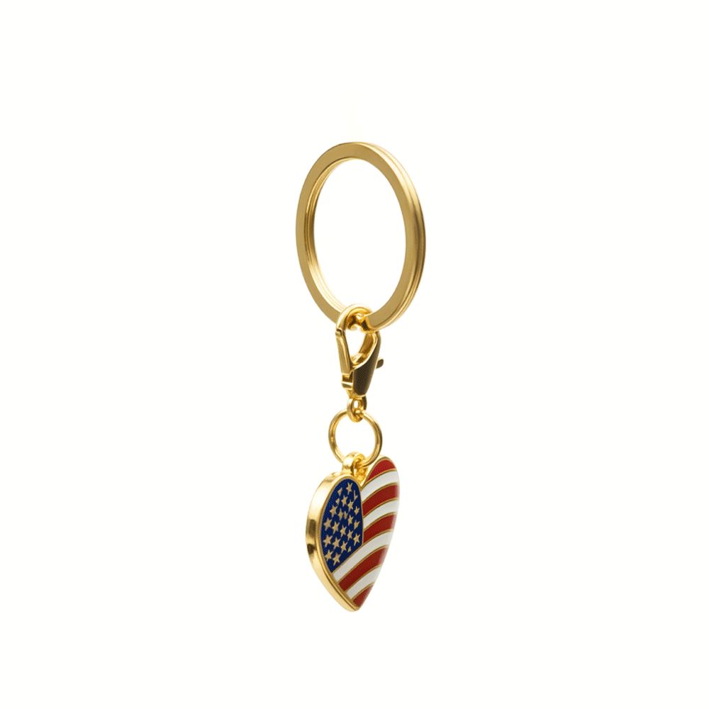 American Heart Pet Charm