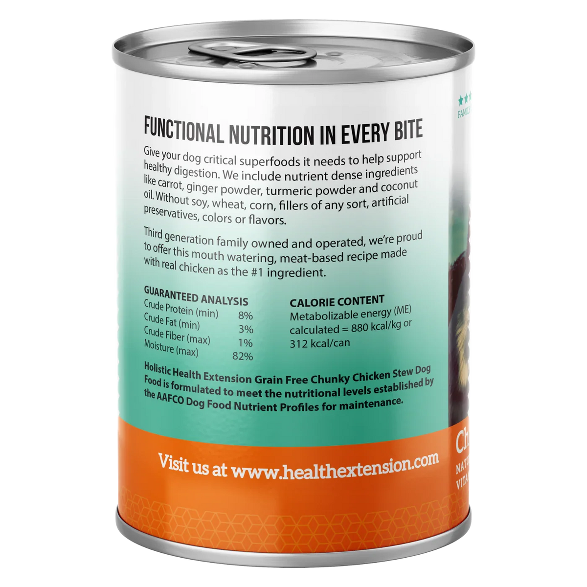 Health Extension Chicken Stew Grain Free Dog Food Can (12.5oz)