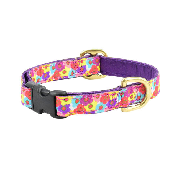 Tiny Blooms 5/8″ Floral Martingale Dog Collar by 2 Hounds Design, sold through Sniff and Shift