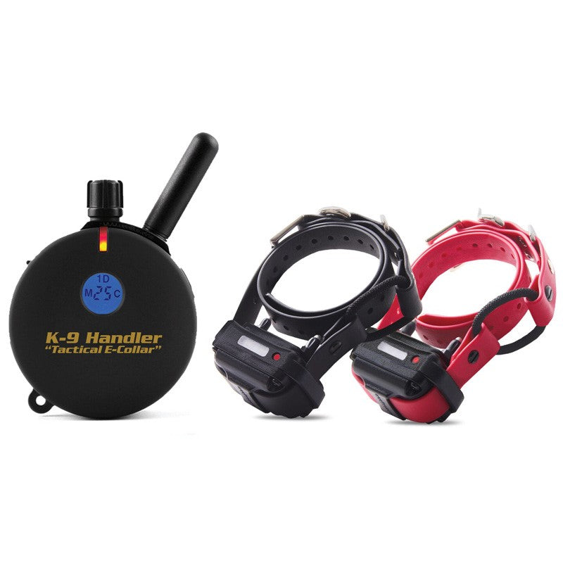 K9 Handler K9-402 two-dog remote trainer on bungee collars