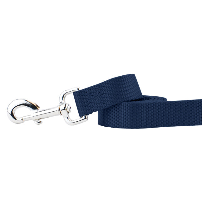 Navy Blue Nylon Dog Leash by 2 Hounds Design, sold through Sniff and Shift