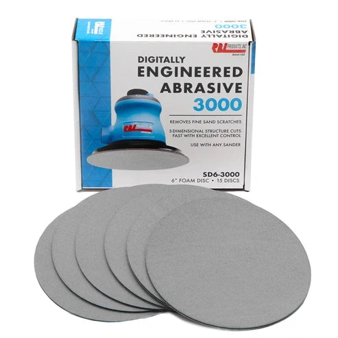RBL GEOTek Engineered Abrasives SD6-3000, 6 in, 15 Discs