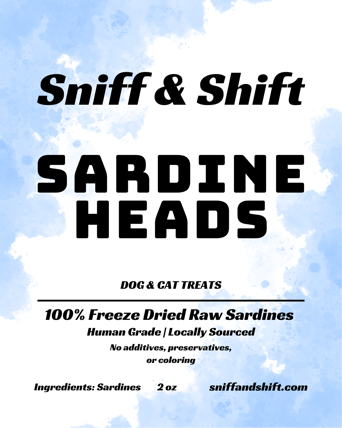 Freeze-Dried Sardine Heads – Crunchy Dried Fish Treats for Pets