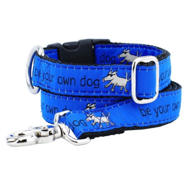 Be Your Own Dog Teddy The Dog Blue Essential Buckle Martingale Dog Col