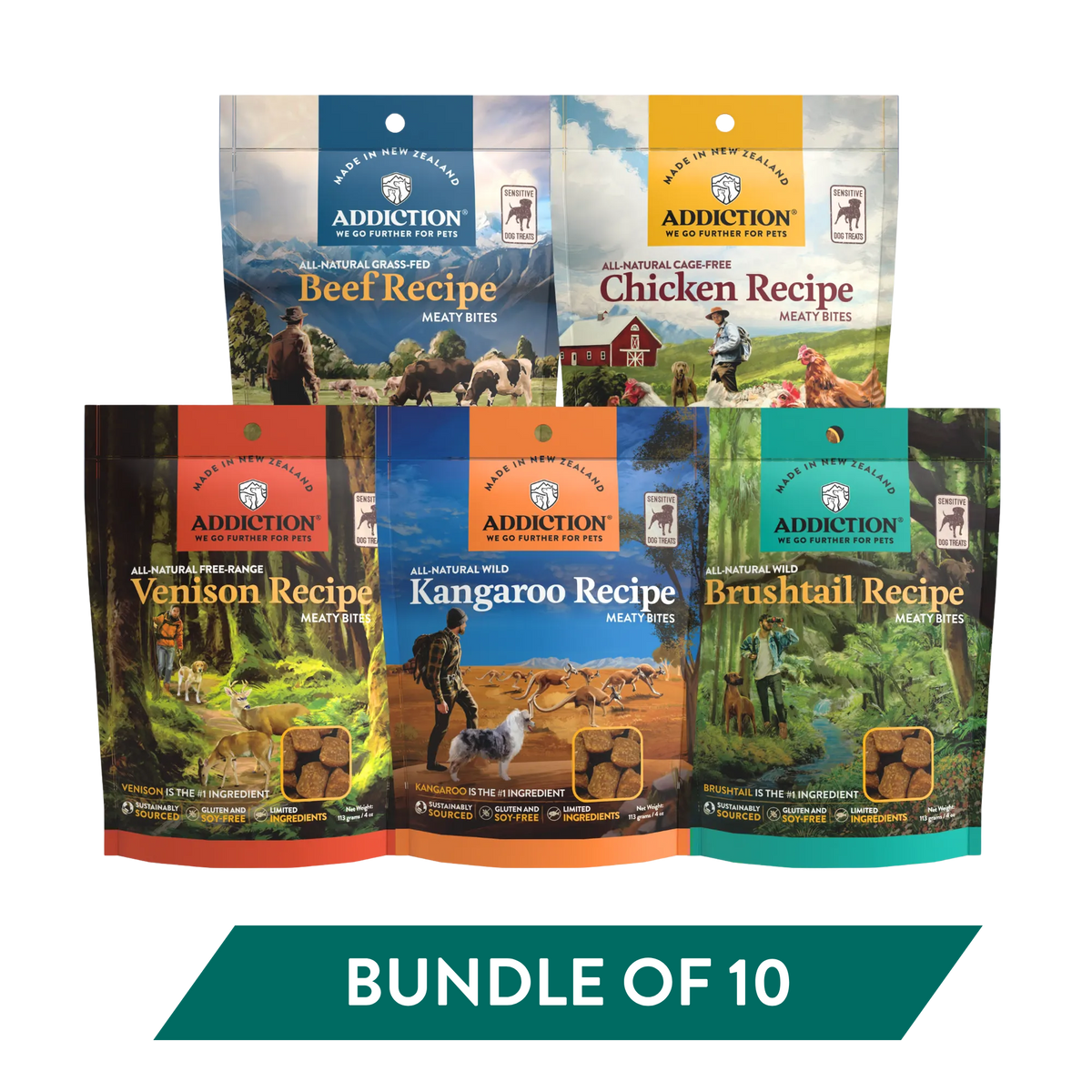 Meaty Bites Dog Treats Variety Bundle