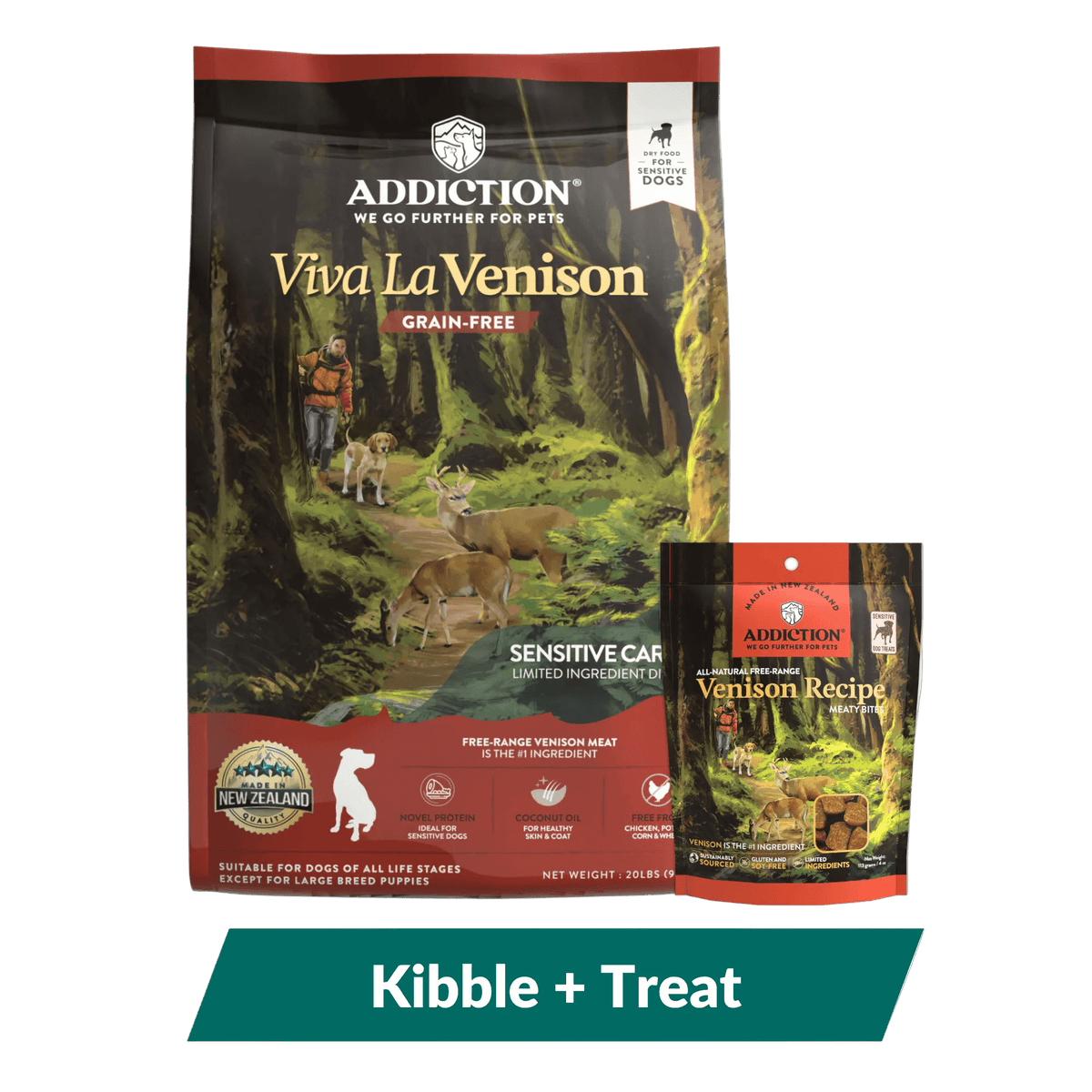 Viva La Venison Dog Food & Treats Bundle