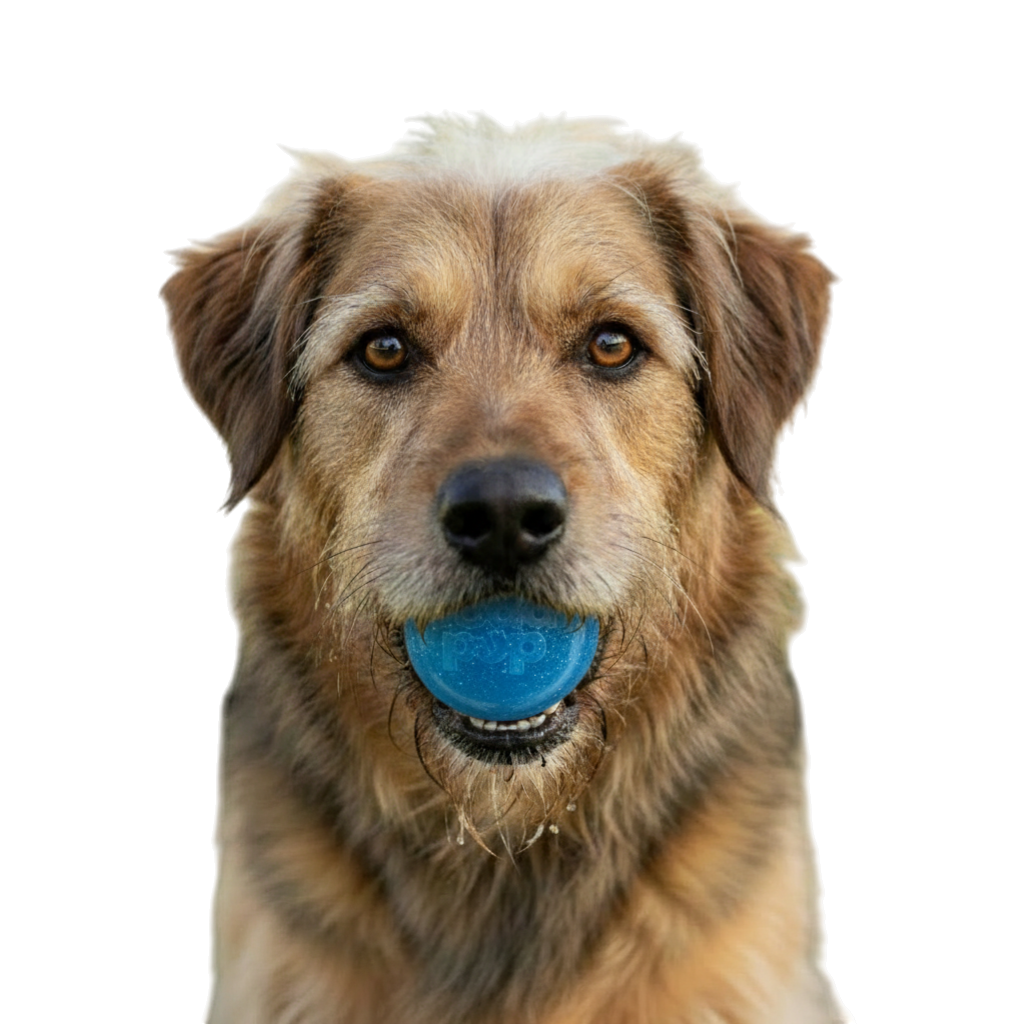 Glitter Ball Rubber Fetch Toy Medium