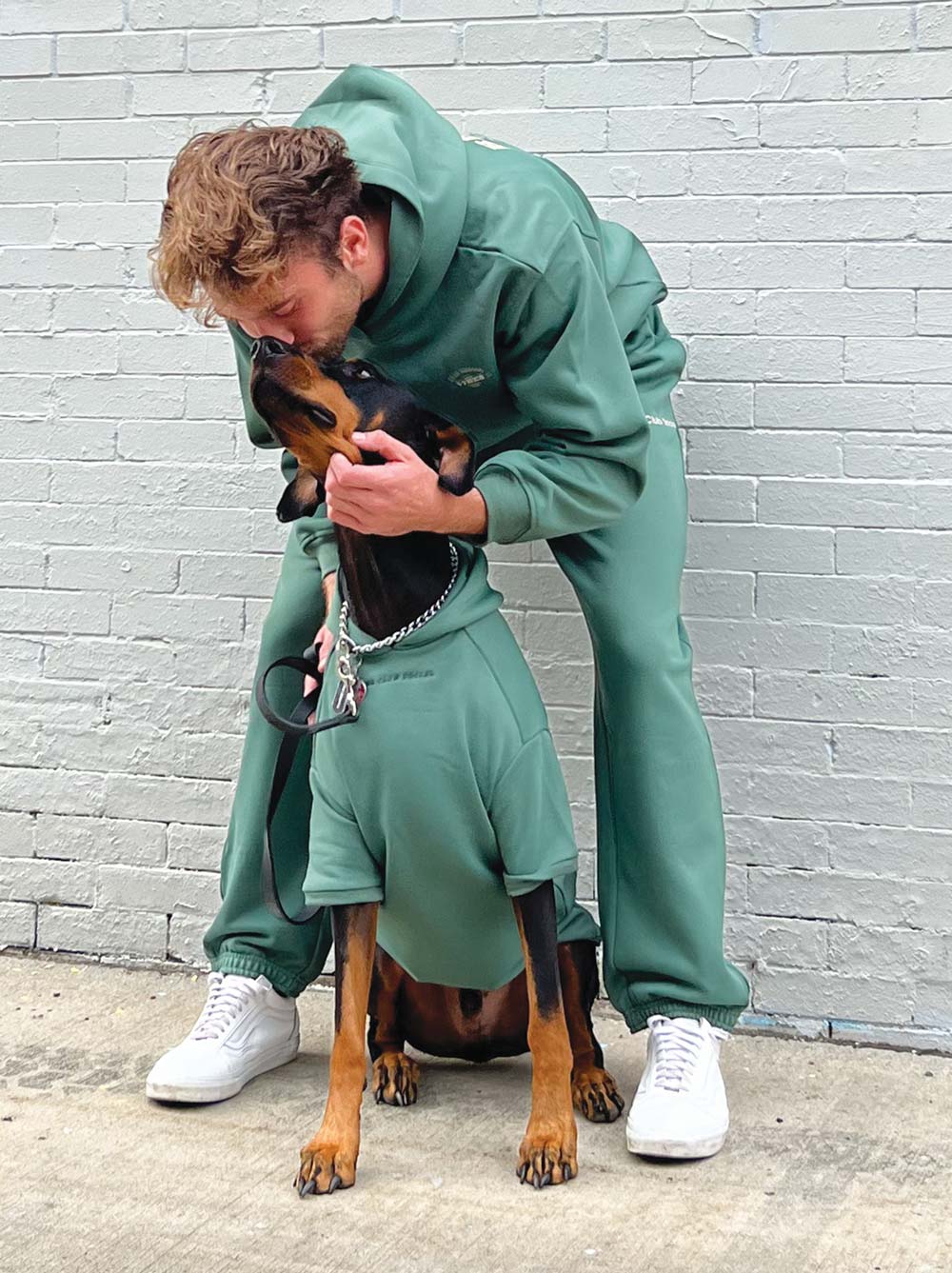 Fleece Hoodie, Jade, Dog Sizes