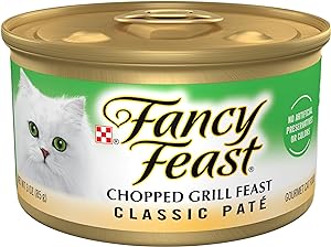 Can of Fancy Feast Chopped Grill Feast Classic Pate, 3oz