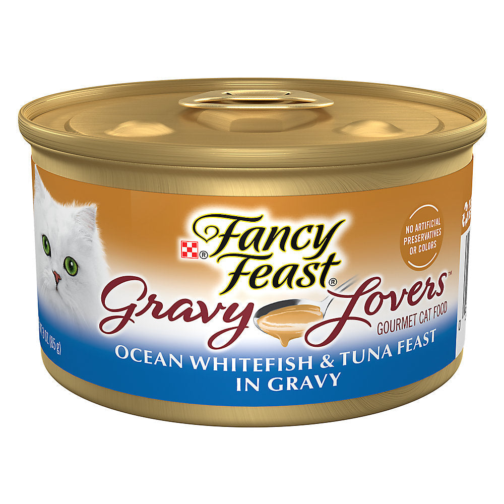Can of Fancy Feast Gravy Lovers Ocean Whitefish & Tuna, 3oz