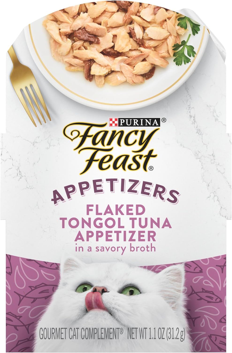 Fancy Feast Appetizers Flaked Tongol Tuna tray, 1.1oz
