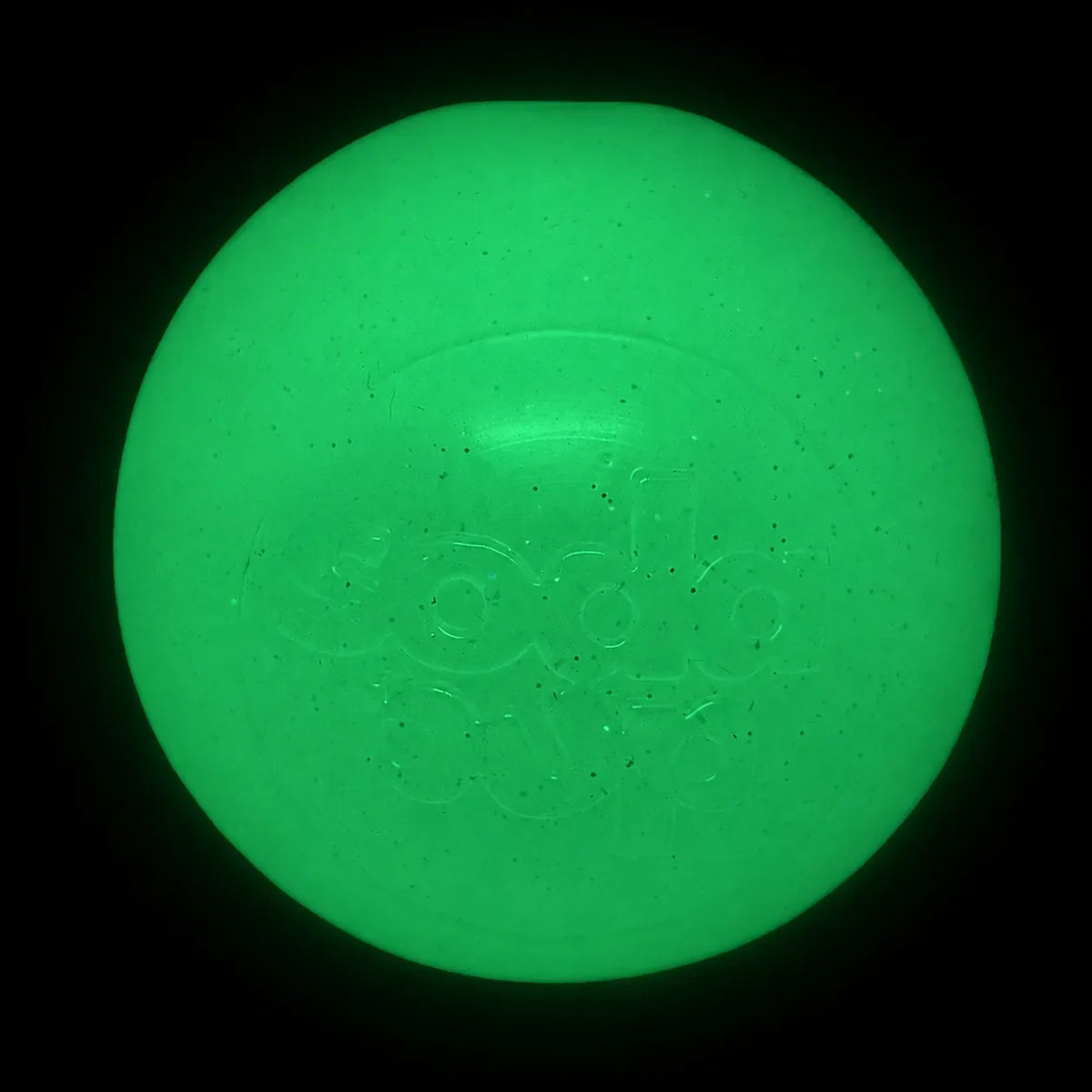 Glow in the Dark Glitter Ball 2-Pack Rubber Fetch Toy Medium