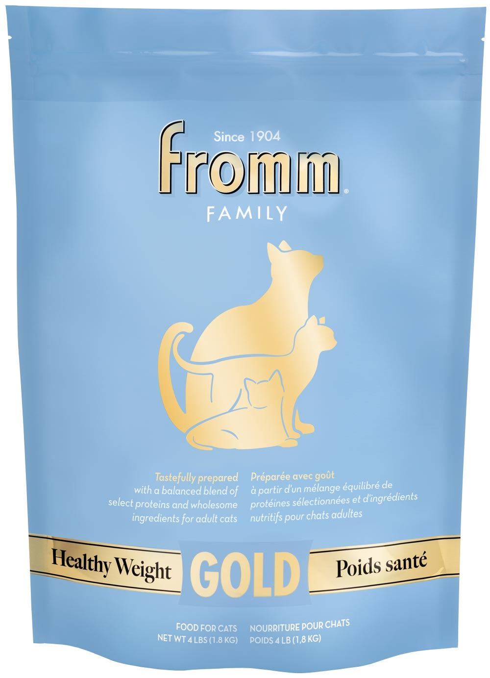 Fromm Gold Adult Healthy Weight dry cat food bag
