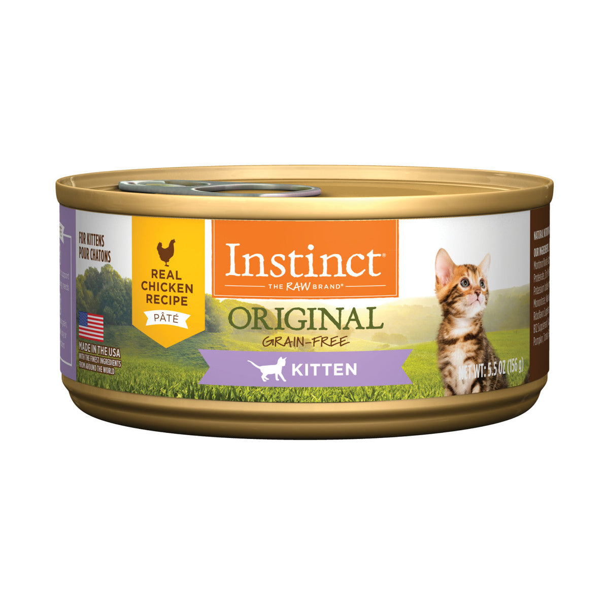 Instinct Original Pate Real Chicken Entree for Kittens can, 5.5 oz