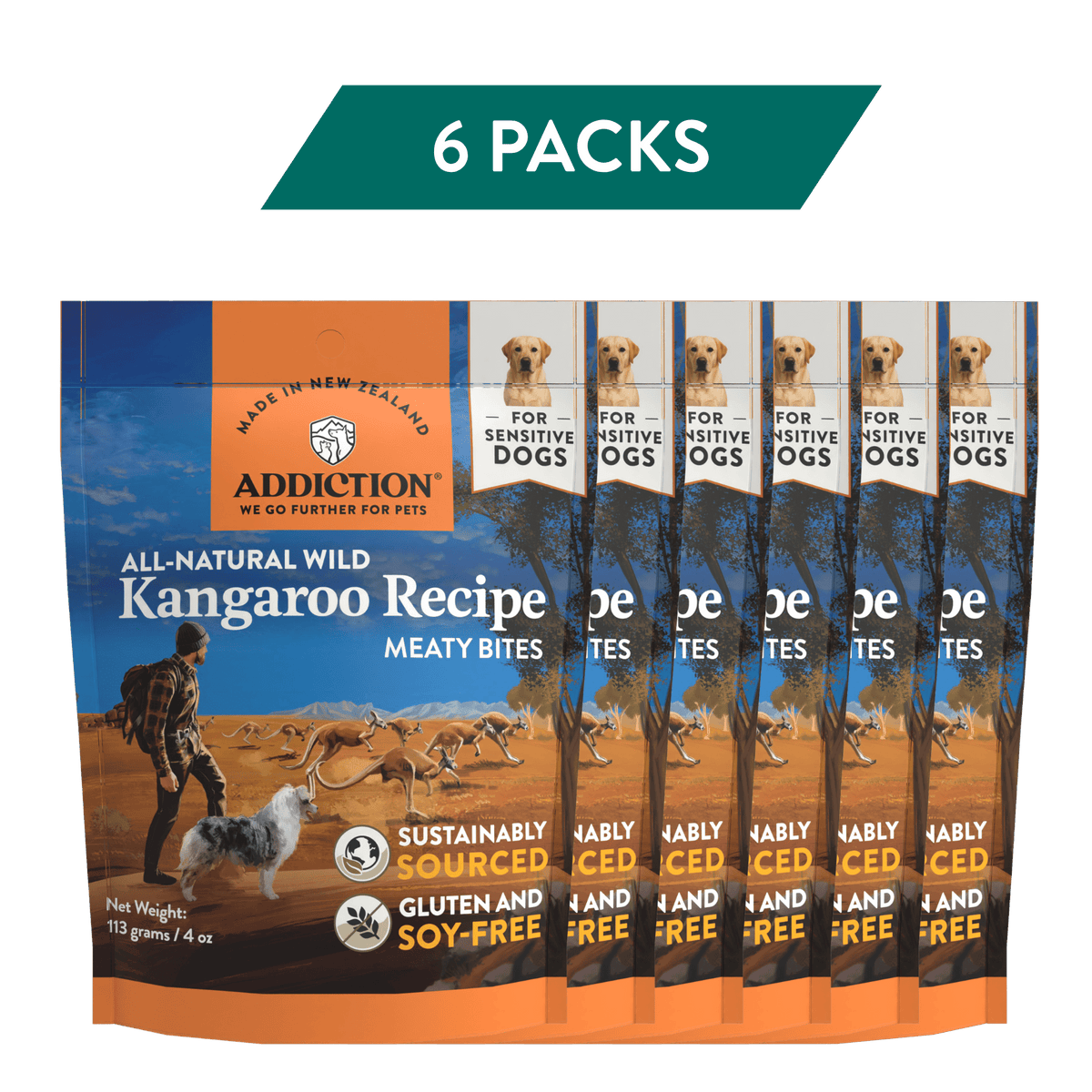 Meaty Bites Grain-Free Kangaroo Dog Treats
