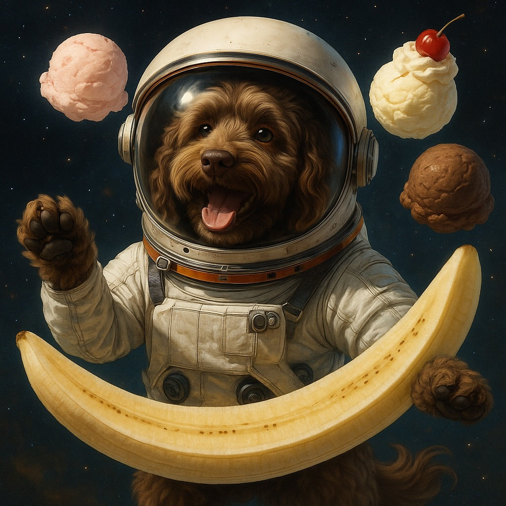 Ella disappeared into the stars… and returned with something cold,, Sniff and Shift on Instagram