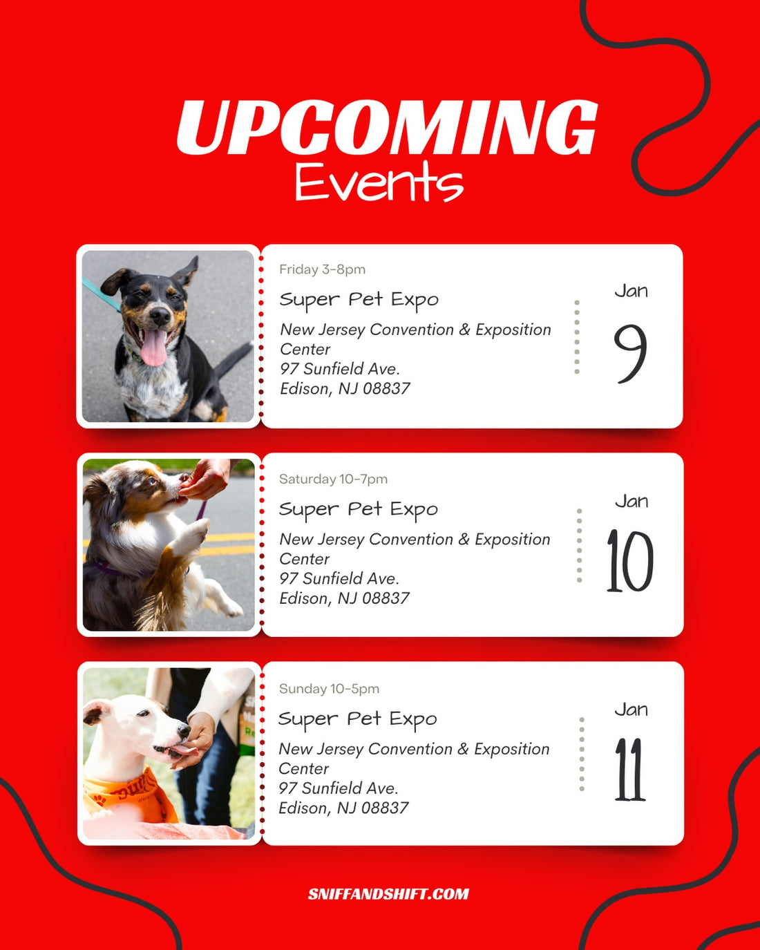 So excited to be attending Super Pet Expo this weekend, Sniff and Shift on Instagram