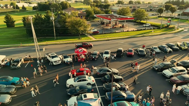 POV: you came for the cars but somehow ended up at the dog treat tent, Sniff and Shift on Instagram