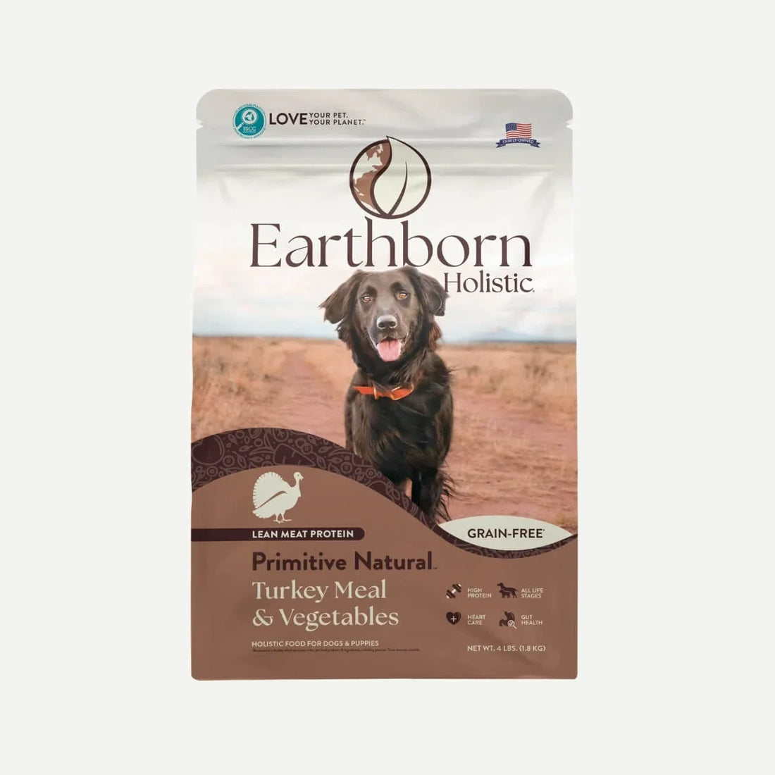Earthborn Grain Free All Life Stages Primitive Natural Dry Dog Food bag