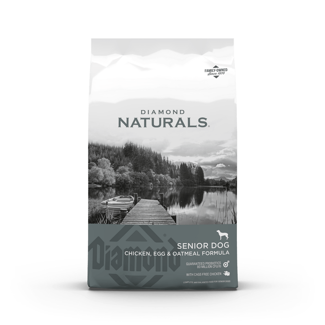 Diamond Naturals Senior Chicken, Egg and Oatmeal Dry Dog Food bag