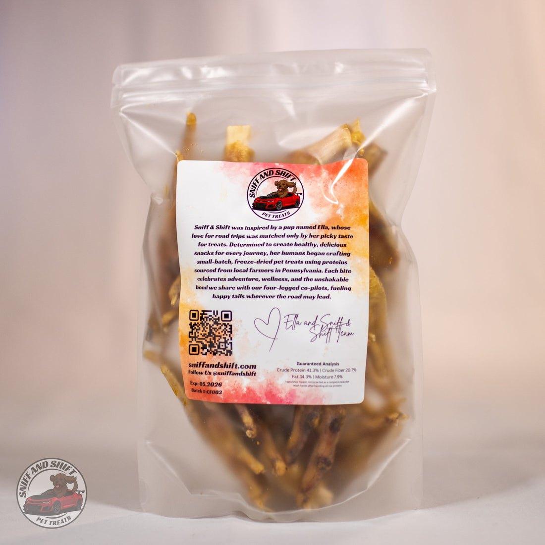 Sniff and Shift wild-caught freeze-dried fish treats