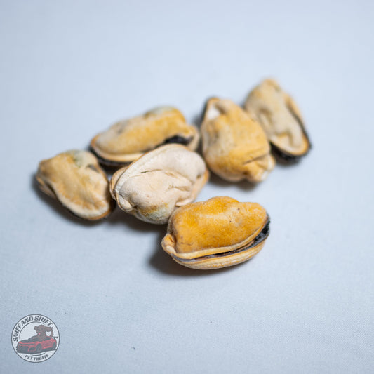 A trio of freeze-dried fish treats rich in omega-3 for dogs