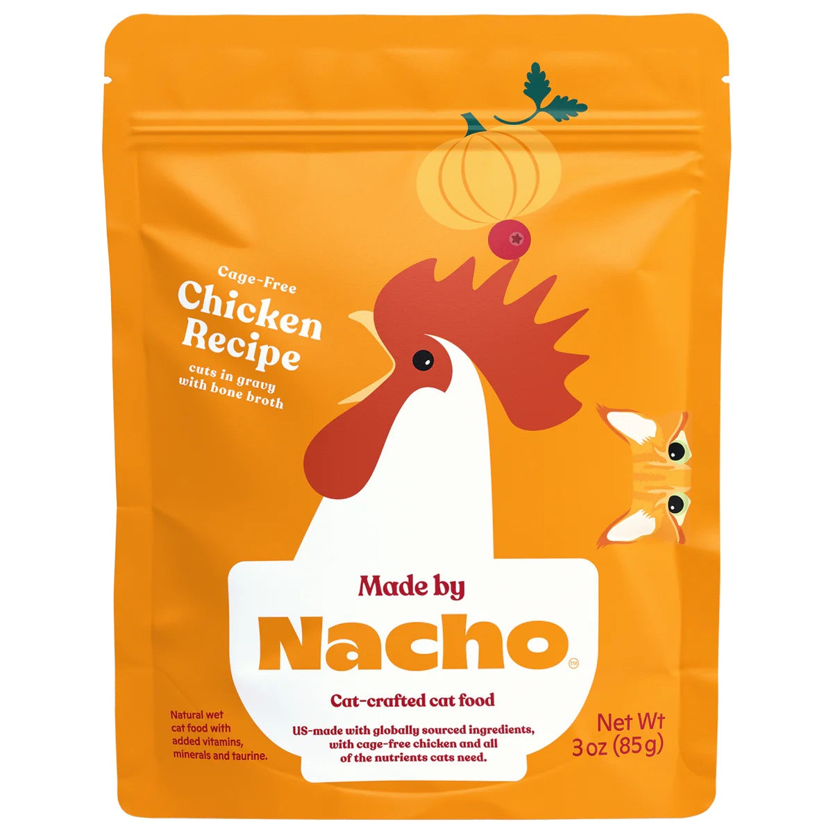 Made By Nacho Chicken In Gravy Cuts wet cat food pouch, 3oz