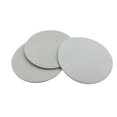 Three 3D Glass Polishing Pads, 6 inch light gray discs shown fanned out