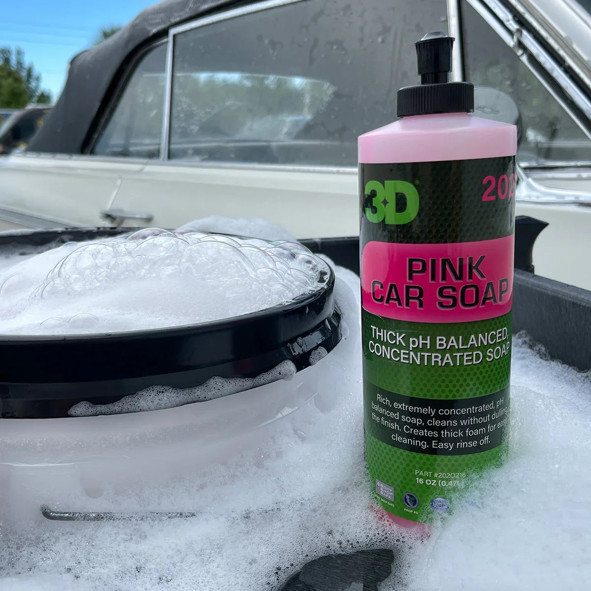 3D Pink Car Soap, Gallon
