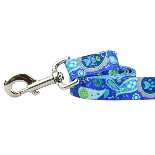 Paw Paisley EarthStyle Dog Leash by 2 Hounds Design, sold through Sniff and Shift