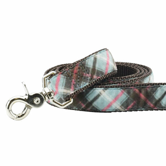 Jane’s Shirt Winter Plaid Velvet Dog Leash by 2 Hounds Design, sold through Sniff and Shift