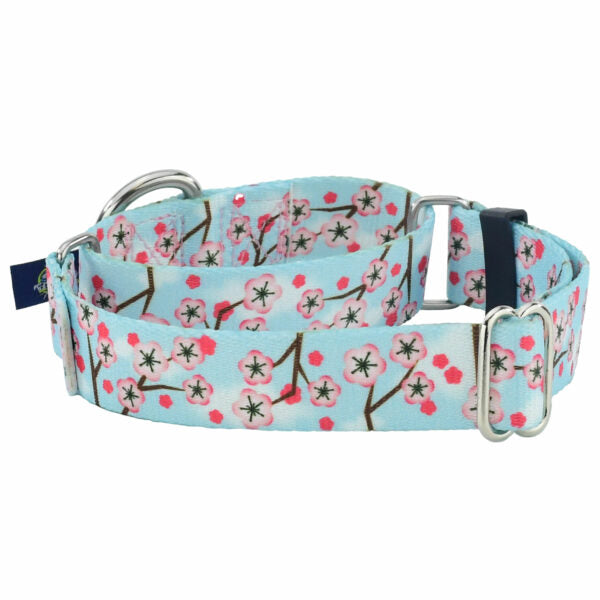 Cherry Blossoms EarthStyle Martingale Dog Collar