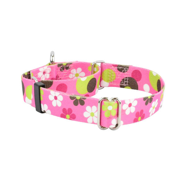 Daisy Dot EarthStyle Martingale Dog Collar by 2 Hounds Design, sold through Sniff and Shift