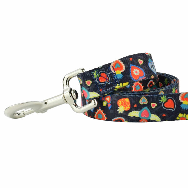 Gothic Hearts EarthStyle Dog Leash by 2 Hounds Design, sold through Sniff and Shift