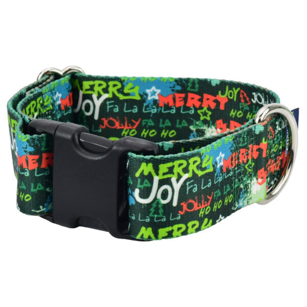 Holiday Graffiti EarthStyle Dog Collar