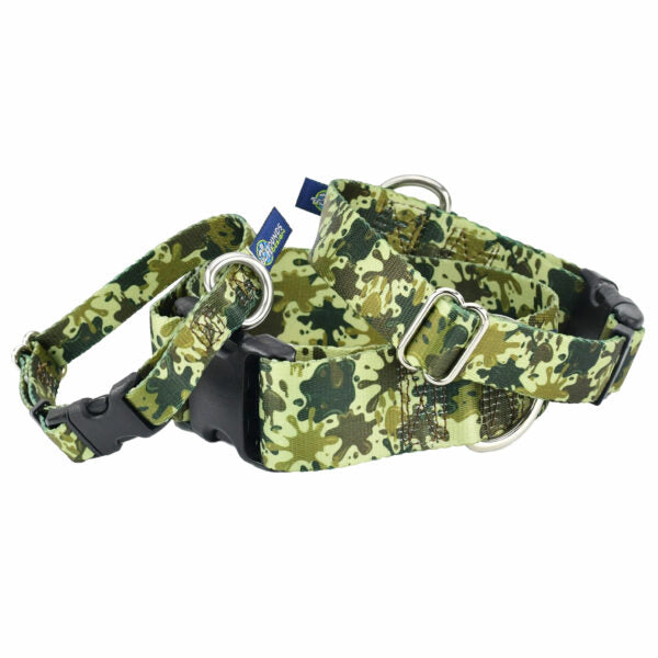 Archie Loves Mud EarthStyle Buckle Martingale Dog Collar by 2 Hounds Design, sold through Sniff and Shift