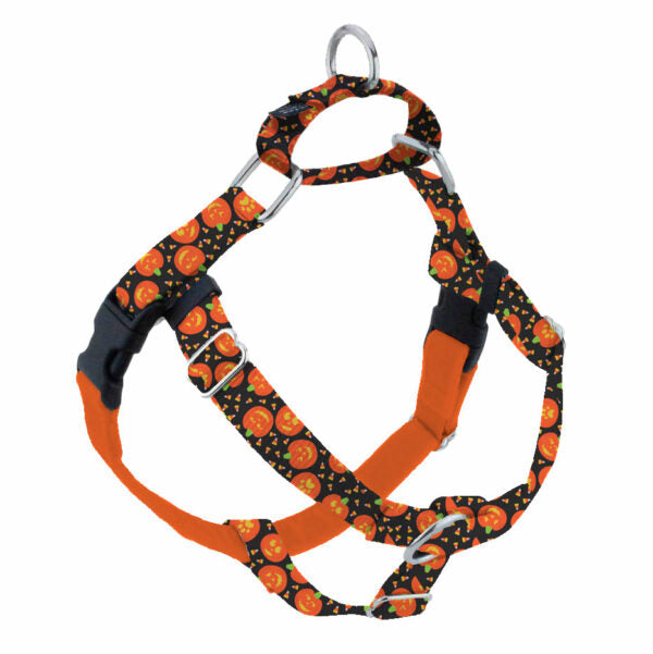 Jack O Lantern EarthStyle Freedom No-Pull Dog Harness by 2 Hounds Design, sold through Sniff and Shift