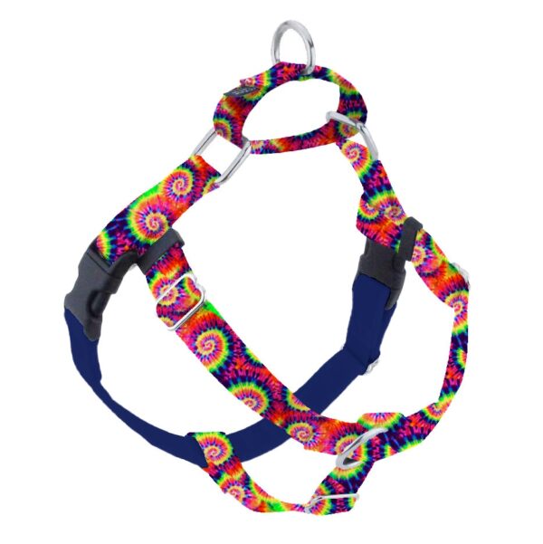 Classic Tie-Dye EarthStyle Freedom No-Pull Dog Harness by 2 Hounds Design, sold through Sniff and Shift