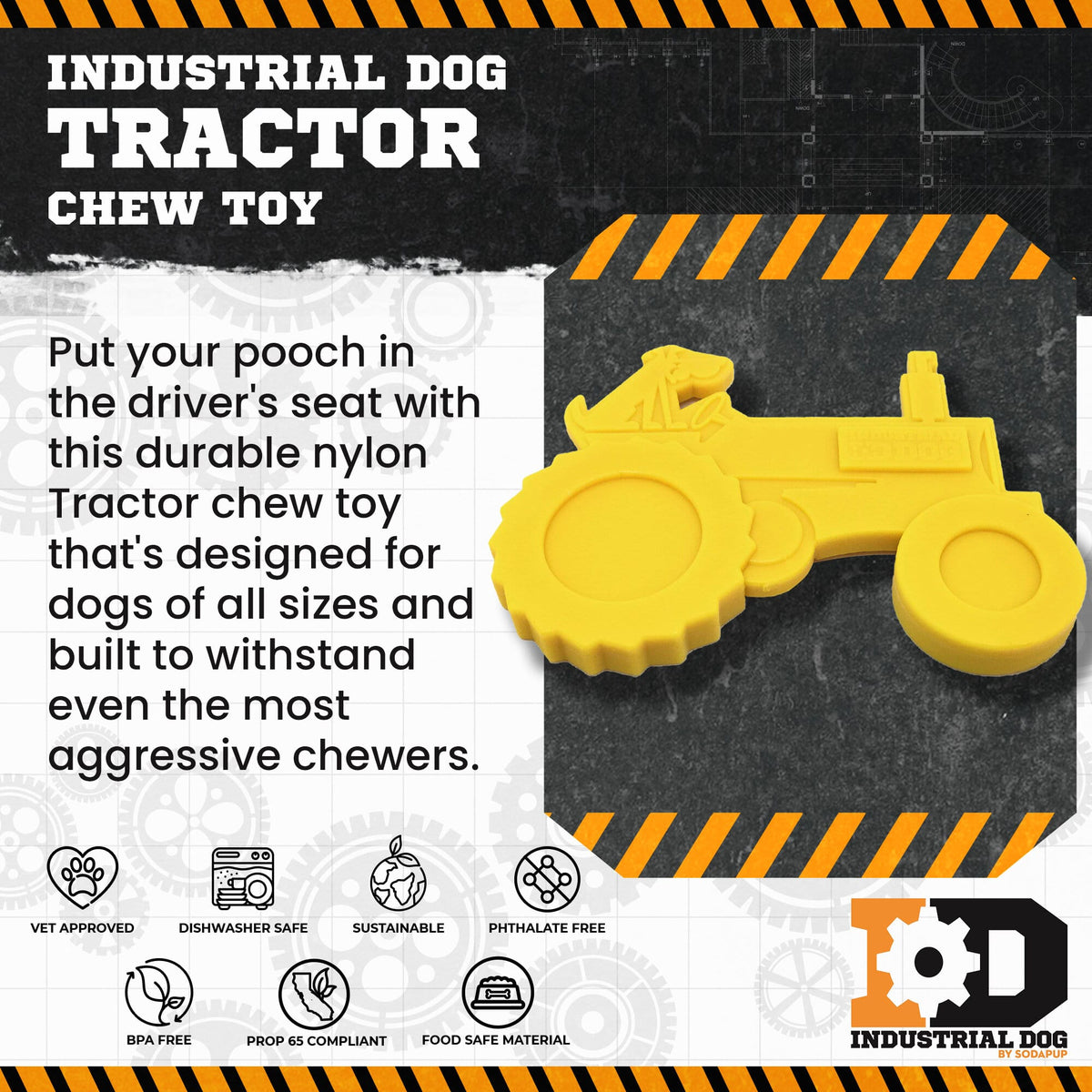 Tractor Nylon Chew Toy
