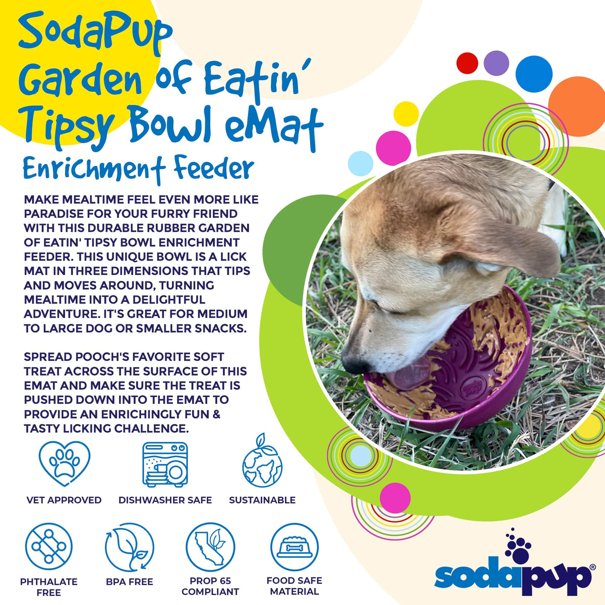 Garden of Eatin' Tipsy Bowl Wobble Lick Mat