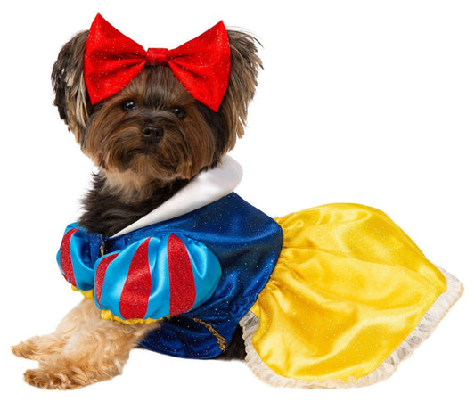 Dog wearing the Snow White Dog Costume in Large, Halloween Store, sold through Sniff and Shift