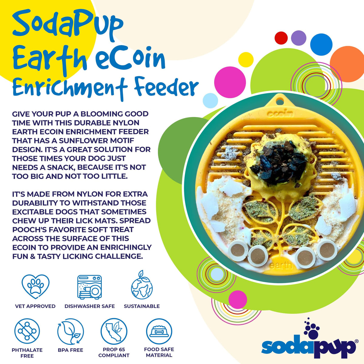 Earth eCoin Nylon Lick Mat