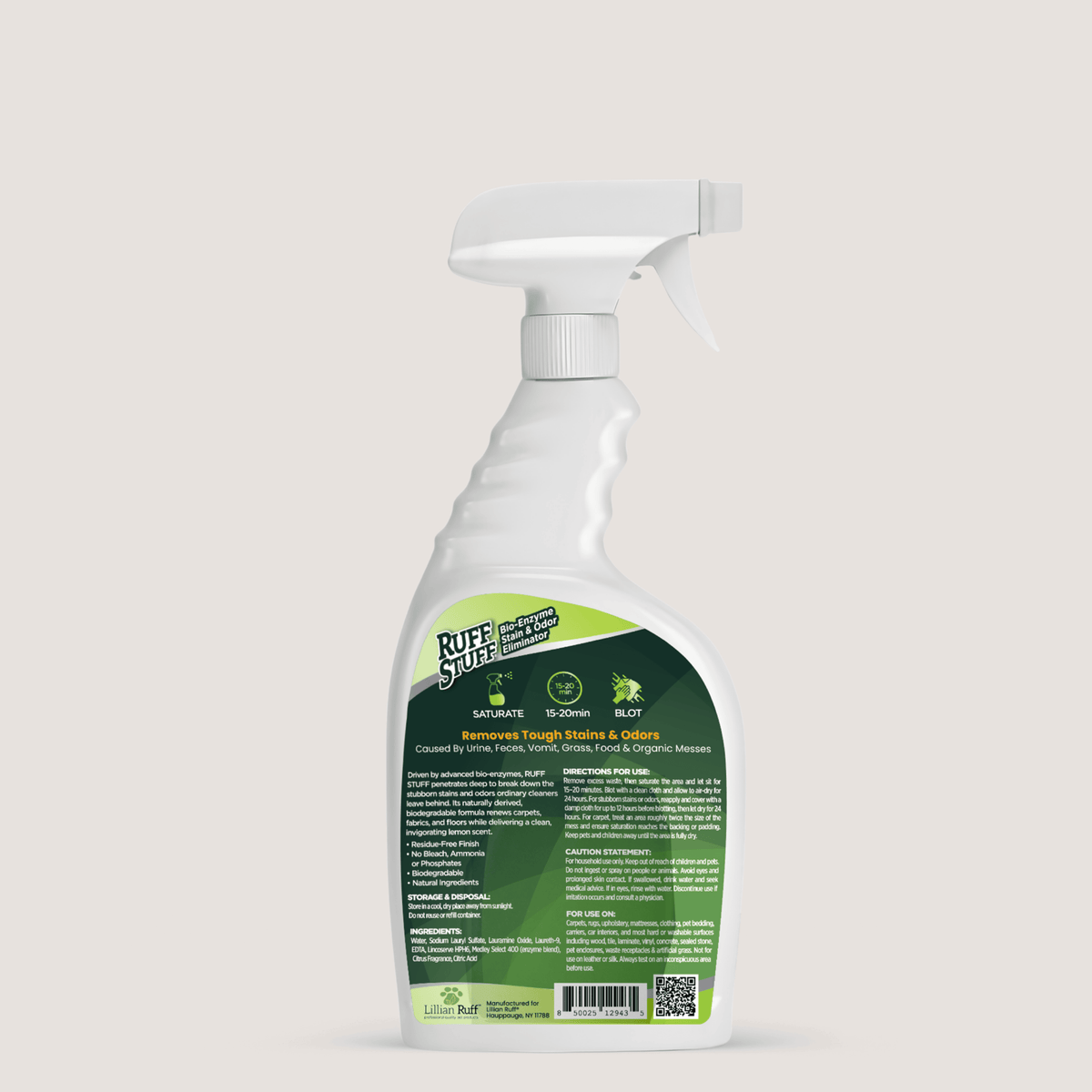 RUFF STUFF Bio-Enzyme Stain & Odor Eliminator 32 oz