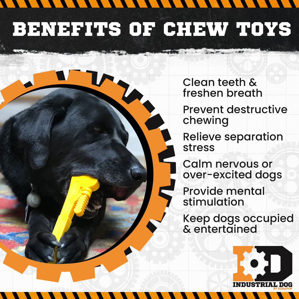 Pipe Wrench Nylon Chew Toy