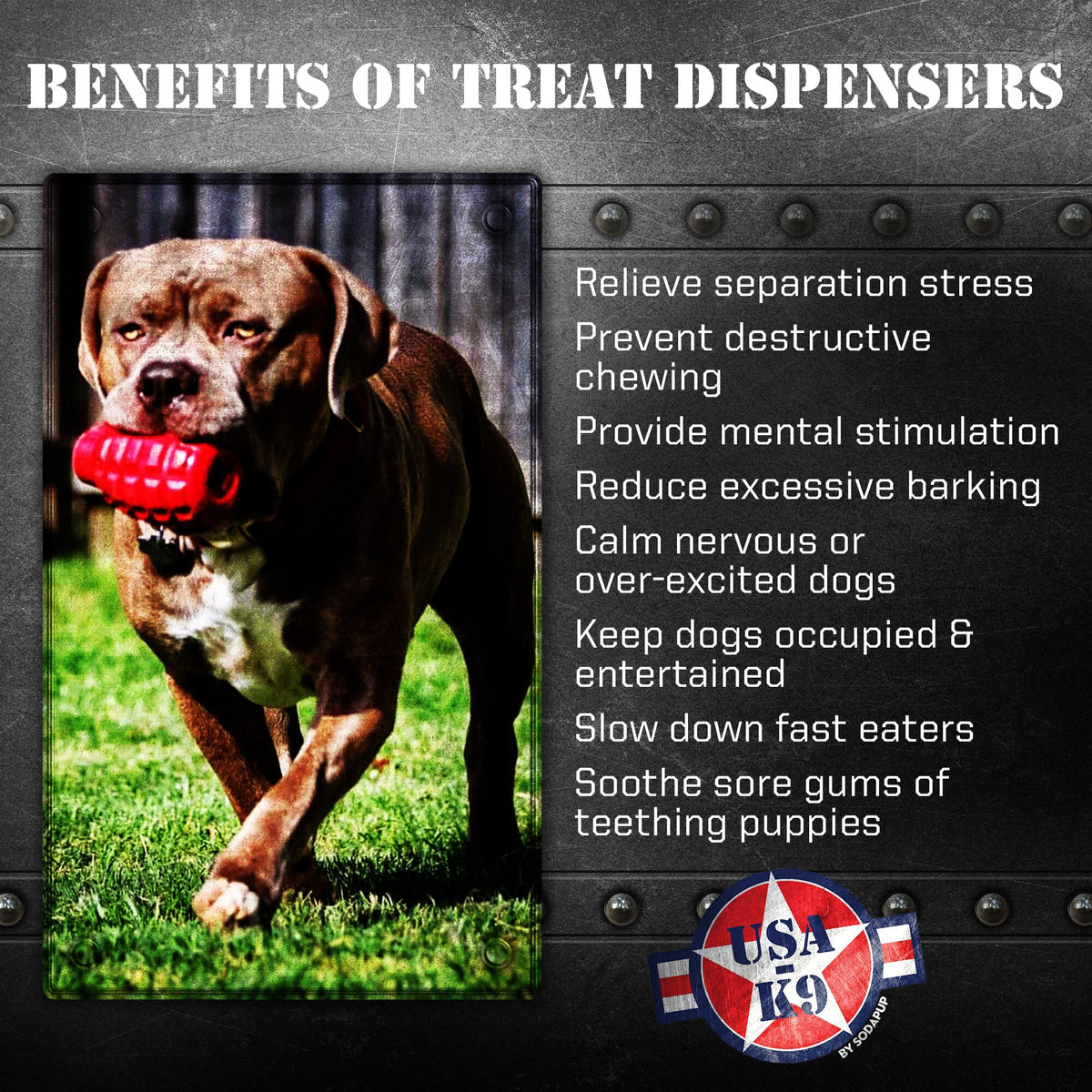 USA-K9 Grenade Rubber eDispenser Large
