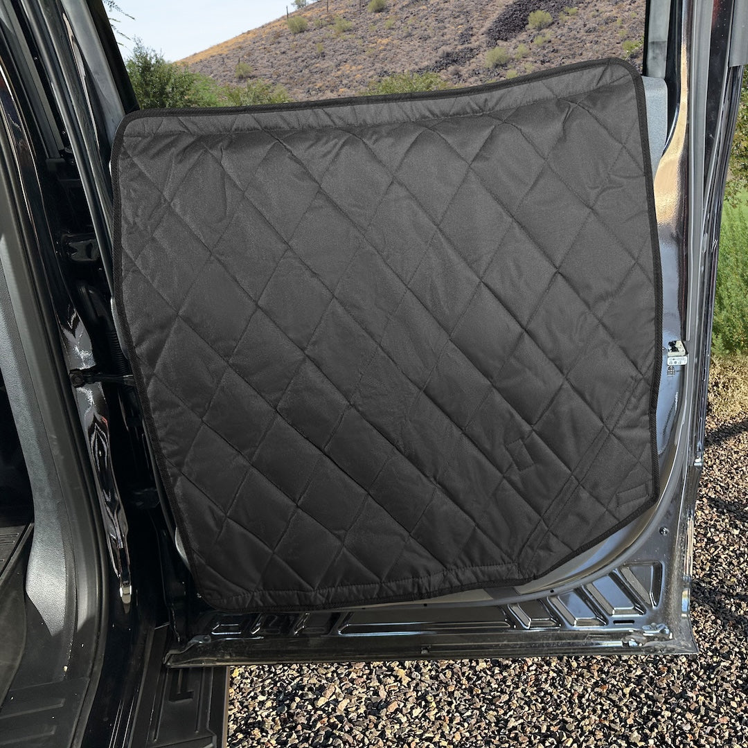 4Knines car door covers, xl (pair) for dogs, sold through Sniff and Shift