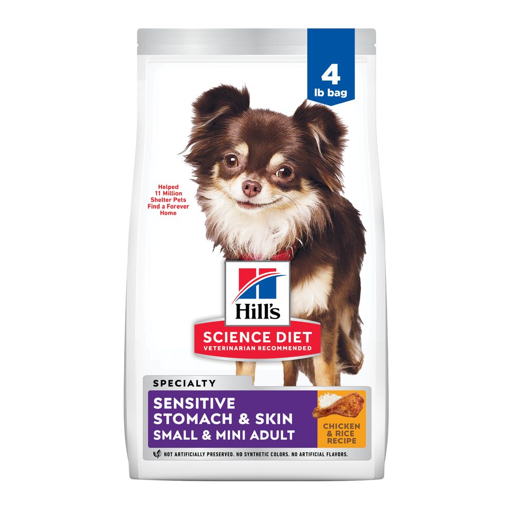Bag of Hill's Science Diet Sensitive Stomach & Skin Small & Mini Chicken dry dog food